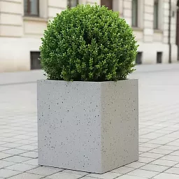 IDEALIST Lite Square Box Contemporary Marble Light Concrete Planter