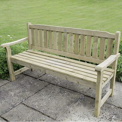 Outdoor Wooden Rosedene Bench by Forest Garden
