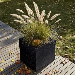 IDEALIST Lite Square Box Contemporary Marble Light Concrete Planter
