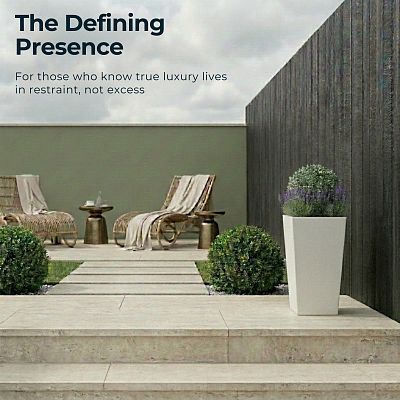 IDEALIST Lite Tall Tapered Contemporary Light Concrete Planter