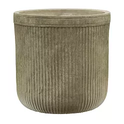 Vertical Rib Fibreclay Cylinder Planter | Indoor and Outdoor Plant Pot