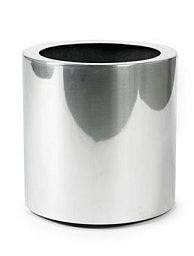 President Topper Round Aluminium polished Indoor Planter