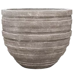 Polystone Ribbed Planter | Indoor and Outdoor Plant Pot