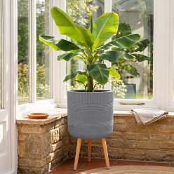 IDEALIST Lite Indoor Plant Pot, Ribbed Planter on Legs