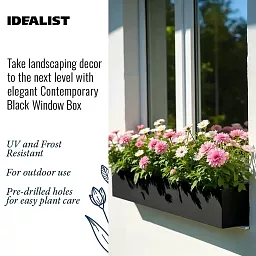 IDEALIST Lite Window Box Light Concrete Planter