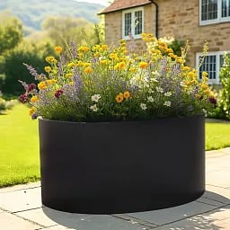ELLI Oval Outdoor Fibreglass Planter