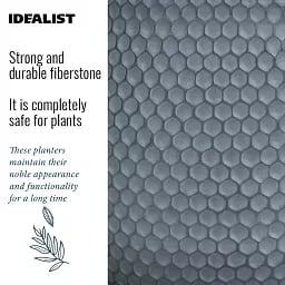 IDEALIST Lite Honeycomb Style Egg Planter on Legs, Round Pot Plant Stand Indoor