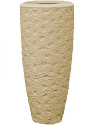 Composits Polystone Partner Rockwell Round Tall Indoor Planter Pot