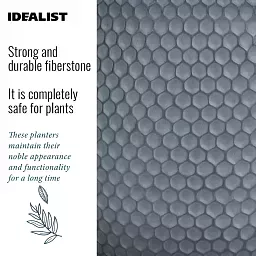 IDEALIST Lite Honeycomb Style Cylinder Planter on Legs, Round Pot Plant Stand Indoor