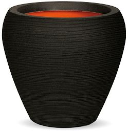 Round Resin Ribbed Planter by Cadix Capi Tutch Vase
