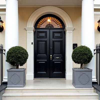 IDEALIST Windsor Light Stone Square Garden Planter