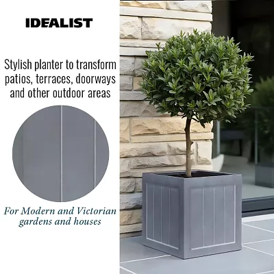 IDEALIST Regency Light Stone Square Garden Planter