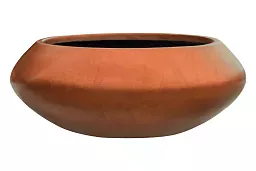 Silver Leaf Bowl Planter | Round Indoor Plant Pot