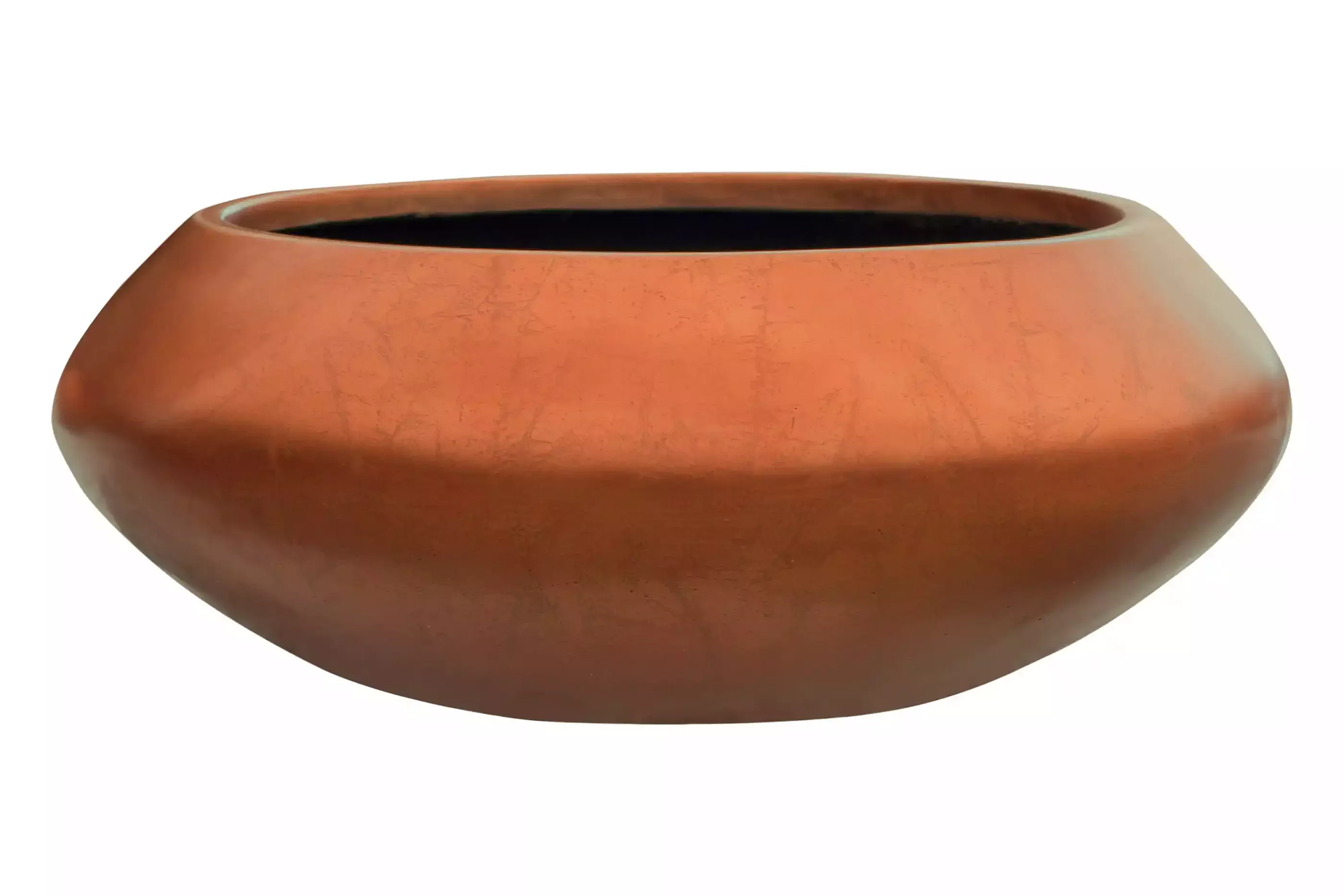 Silver Leaf Bowl Planter | Round Indoor Plant Pot