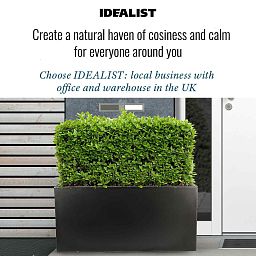 IDEALIST Lite Contemporary Light Concrete Trough Planter