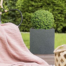 IDEALIST Lite Textured Concrete Effect Square Outdoor Planter