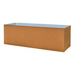 Cortenstyle Trend on Wheels Rectangle Planter IN\OUT
