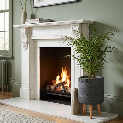 IDEALIST Lite Indoor Plant Pot, Ribbed Planter on Legs