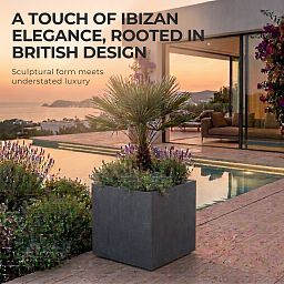 IDEALIST Lite Square Box Contemporary Light Concrete Planter