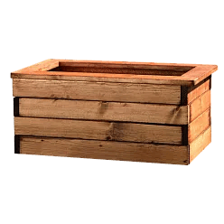 Rustic Scandinavian Redwood Trough Outdoor Planter Made in UK by HORTICO