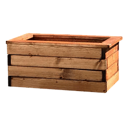 Rustic Scandinavian Redwood Trough Outdoor Planter Made in UK by HORTICO