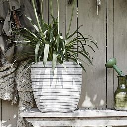 Round Egg Resin Planter by Cadix Capi Tutch Row