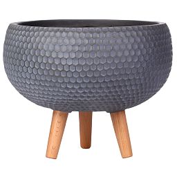 IDEALIST Lite Honeycomb Style Bowl Planter on Legs, Round Pot Plant Stand Indoor