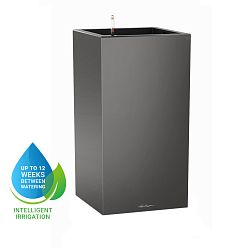 LECHUZA CANTO High Square Tall Poly Resin Self-watering Planter