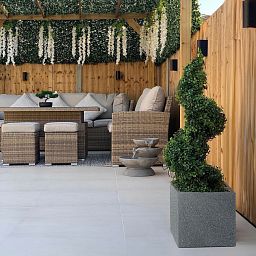 IDEALIST Lite Textured Concrete Effect Square Outdoor Planter