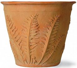 Fern Fiberglass Round Terracotta Planter Pot In/Out