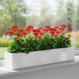 WINDOW BOX Fiberstone Planter by Idealist Premium Balcony Glossy