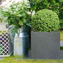 IDEALIST Lite Textured Concrete Effect Square Outdoor Planter