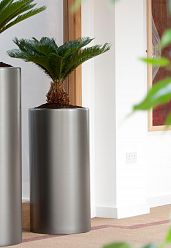 Contemporary Column Round Tall GRP Planter