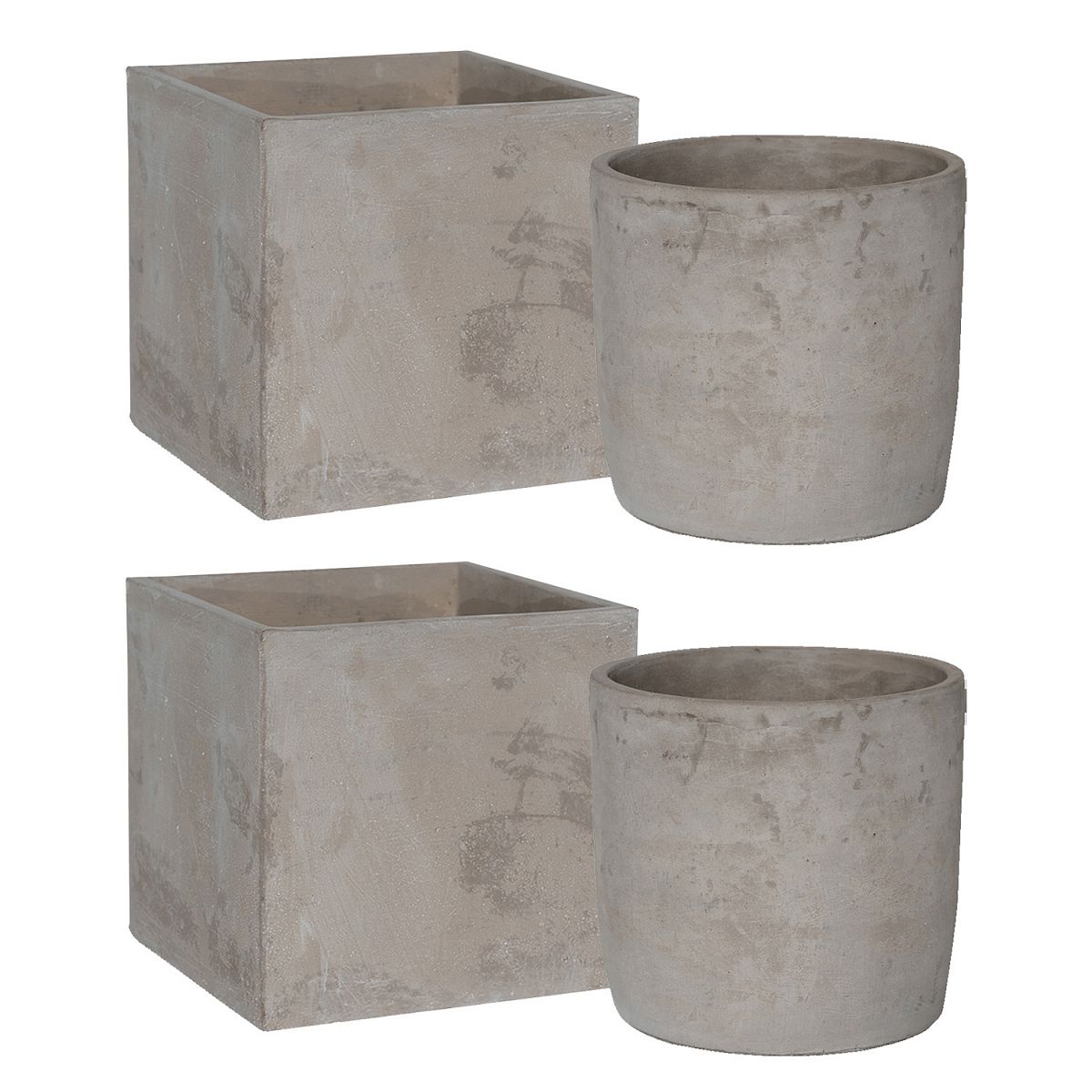 Lukas + Grace Concrete 4 Planters Set by Idealist Premium