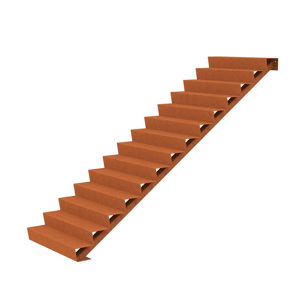 14 Steps Corten Steel Stair