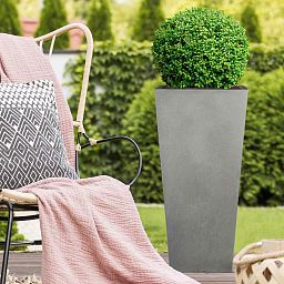 IDEALIST Lite Tall Tapered Contemporary Light Concrete Planter