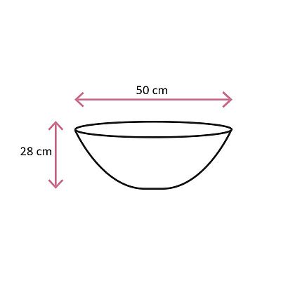 Geo Crown Round Polystone Indoor Planter