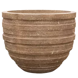 Polystone Ribbed Planter | Indoor and Outdoor Plant Pot