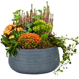 IDEALIST Lite Plaited Style Bowl Outdoor Planter