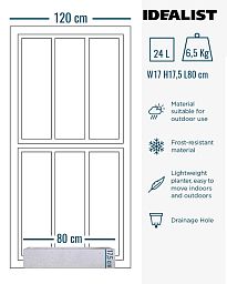 IDEALIST Lite Window Box Light Concrete Planter