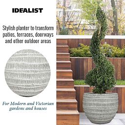 IDEALIST Lite Straw Plaited Style Ball Planter