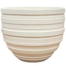 Polystone Ribbed Planter | Indoor and Outdoor Plant Pot