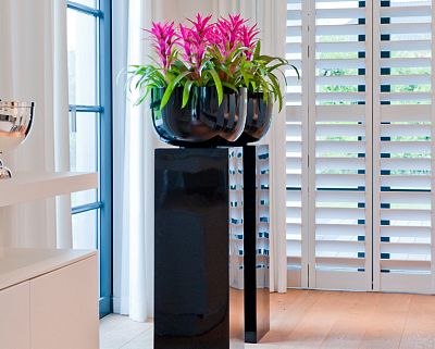 Fiberstone Glossy Round Sunny Planter by Idealist Premium