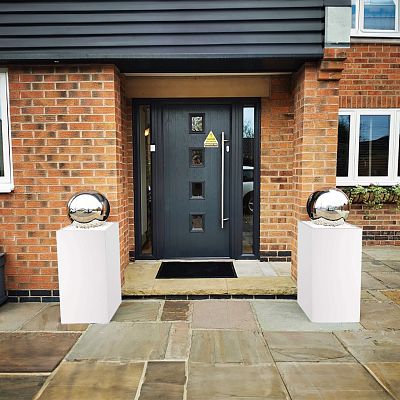 IDEALIST Lite Tall Square Contemporary Light Concrete Planter