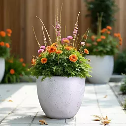 IDEALIST Lite Contemporary Light Concrete Egg Planter