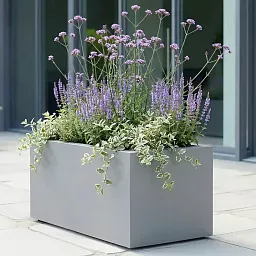 IDEALIST Lite Contemporary Light Concrete Trough Planter