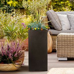 IDEALIST Lite Tall Square Contemporary Light Concrete Planter