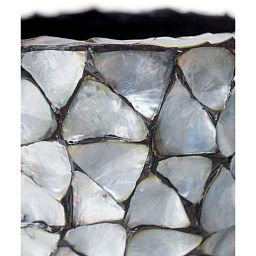 Shell Conical Round Tall Polystone Indoor Planter