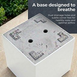 IDEALIST Lite Square Box Contemporary Light Concrete Planter