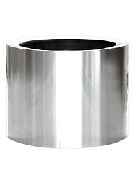 President Topper Round Aluminium polished Indoor Planter
